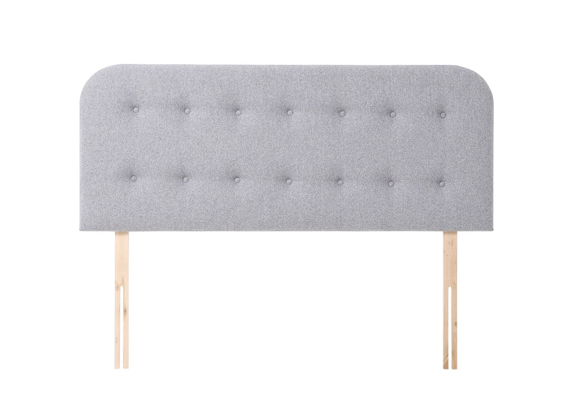 Shakespeare Contemporary Button-Backed Upholstered Mounted Strutted Headboard