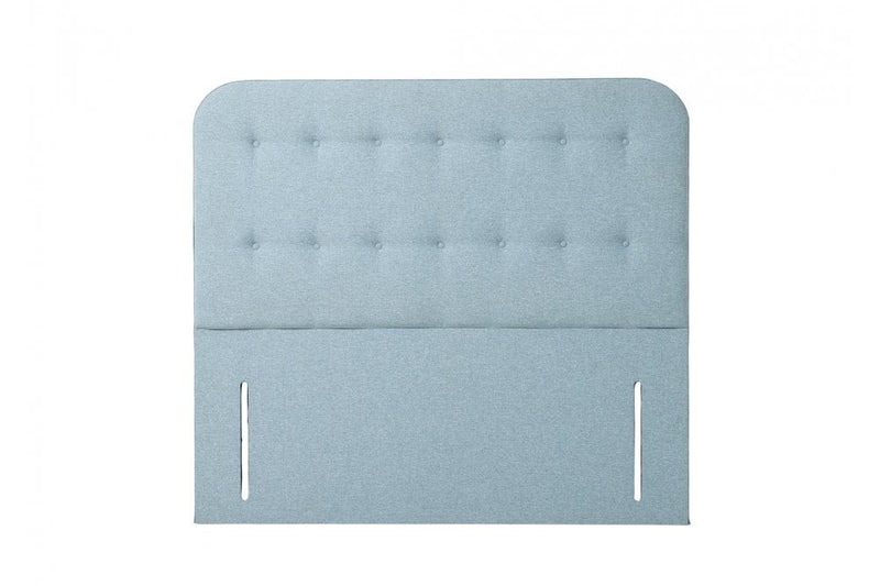 Shakespeare Contemporary Button Backed Upholstered Floor-Standing Headboard