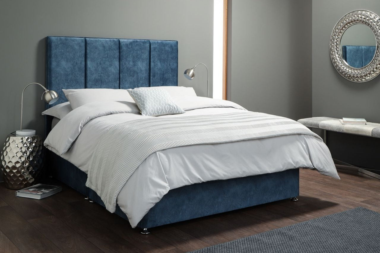 Anne Luxury Upholstered Divan Base, With 4 Large Drawers