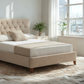 Arthur Fabric Scroll Bed With Low Foot End