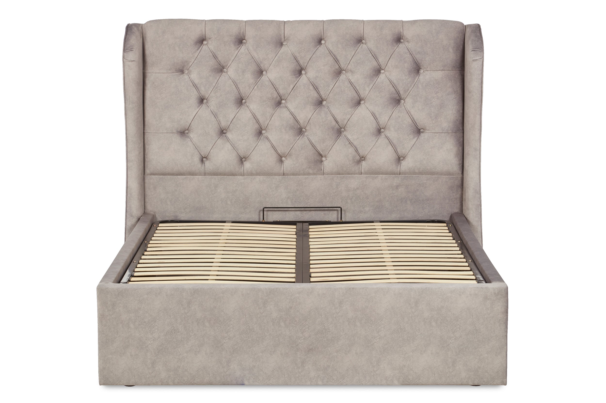 Baker Upholstered Ottoman Bed With Winged Headboard-zoom-3