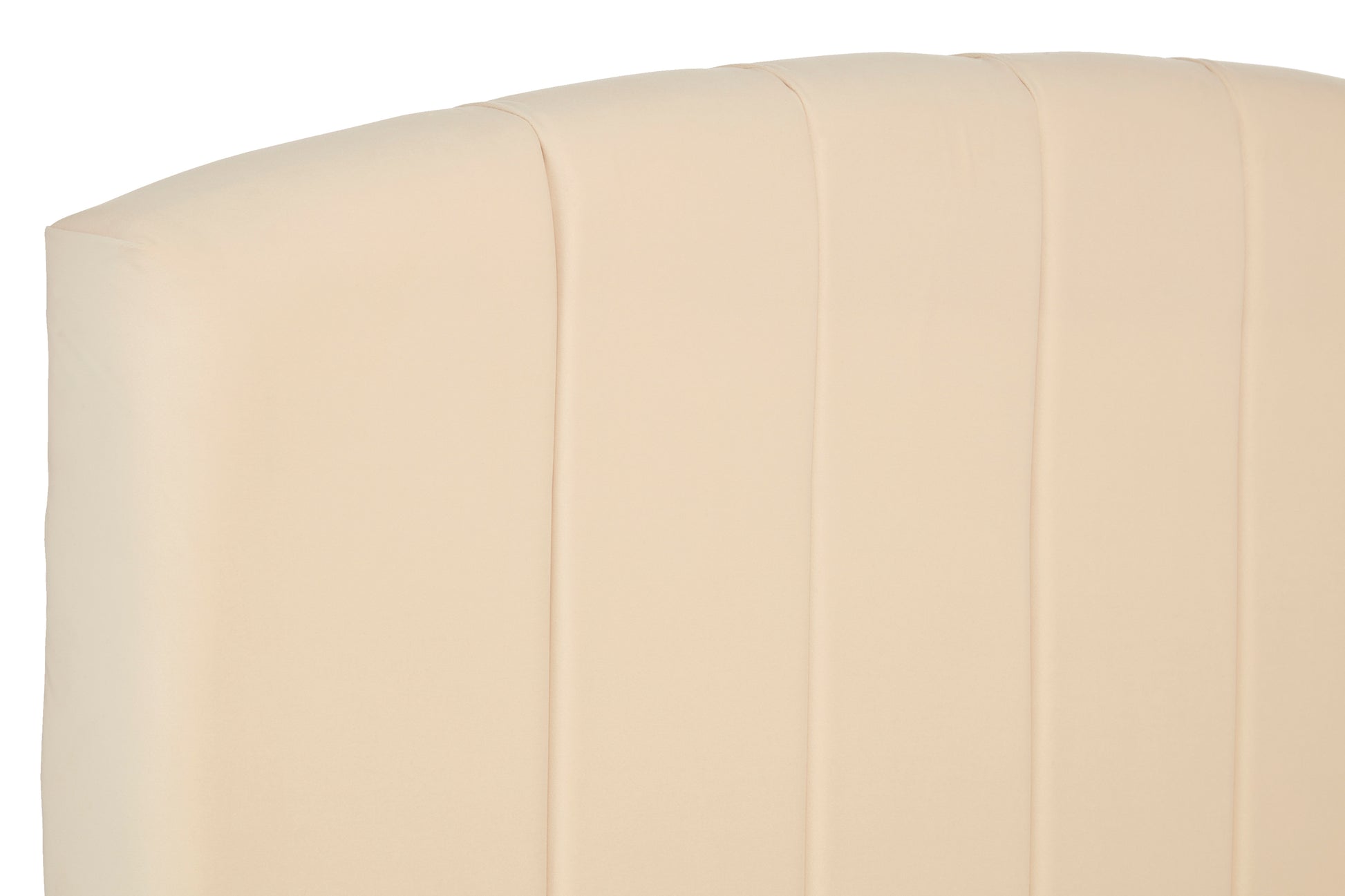 Peggy Modern Fabric Bed Curved Headboard-8