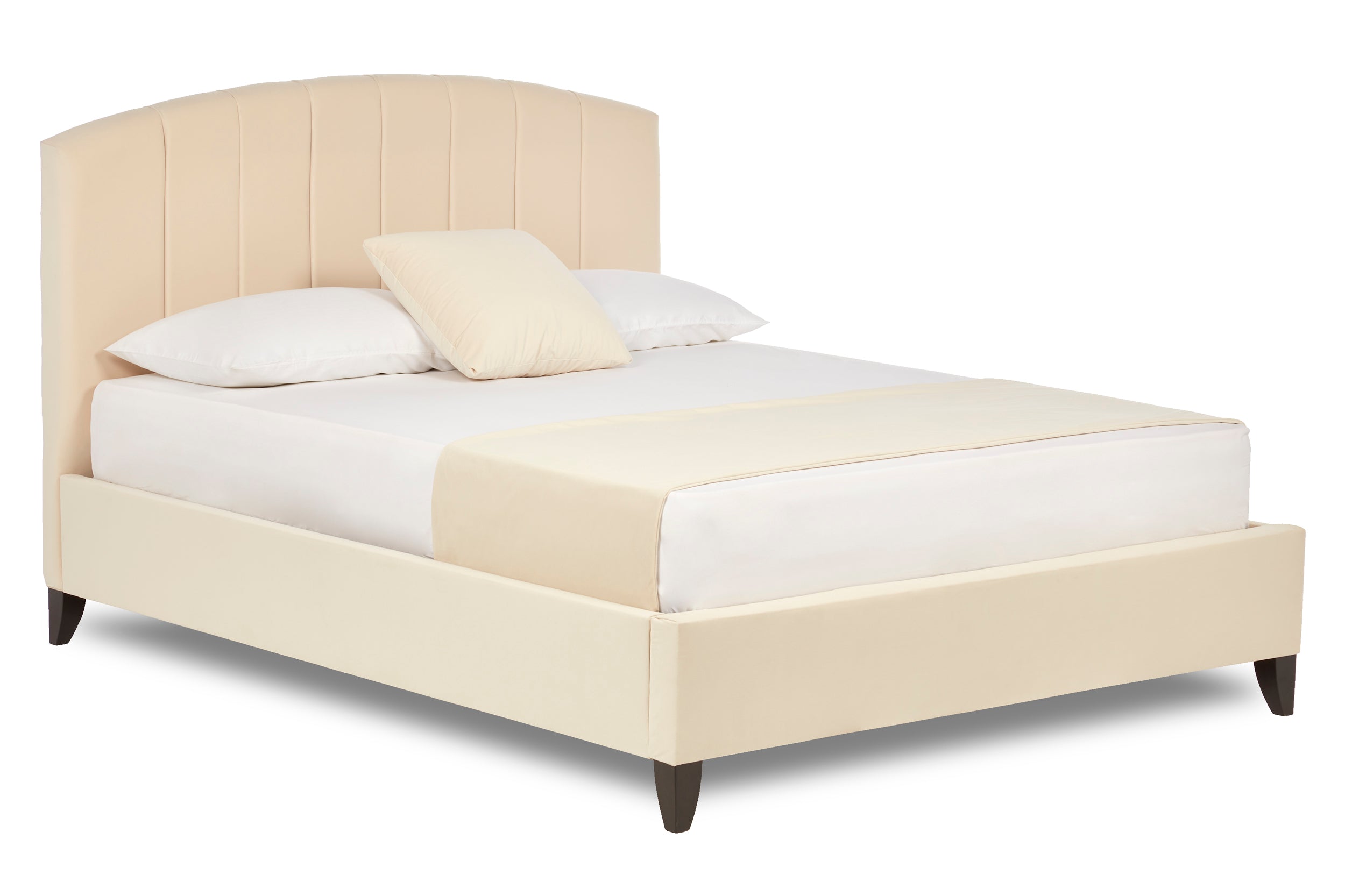 Peggy Modern Fabric Bed Curved Headboard-zoom-6