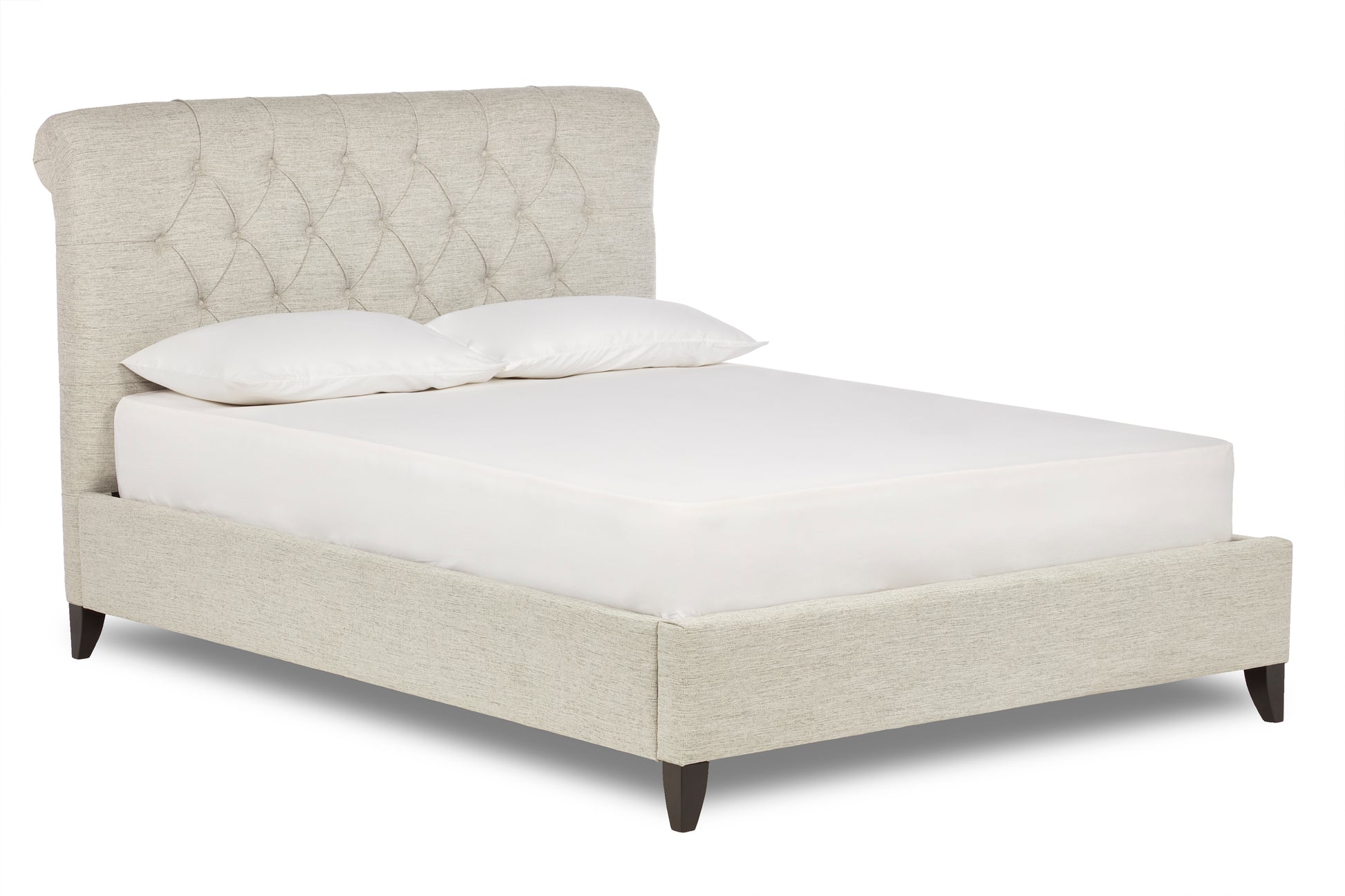 Arthur Fabric Scroll Bed With Low Foot End-7