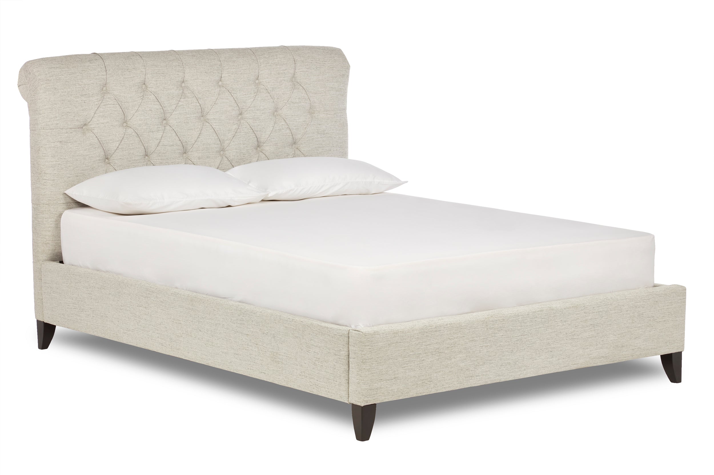 Arthur Fabric Scroll Bed With Low Foot End-zoom-7