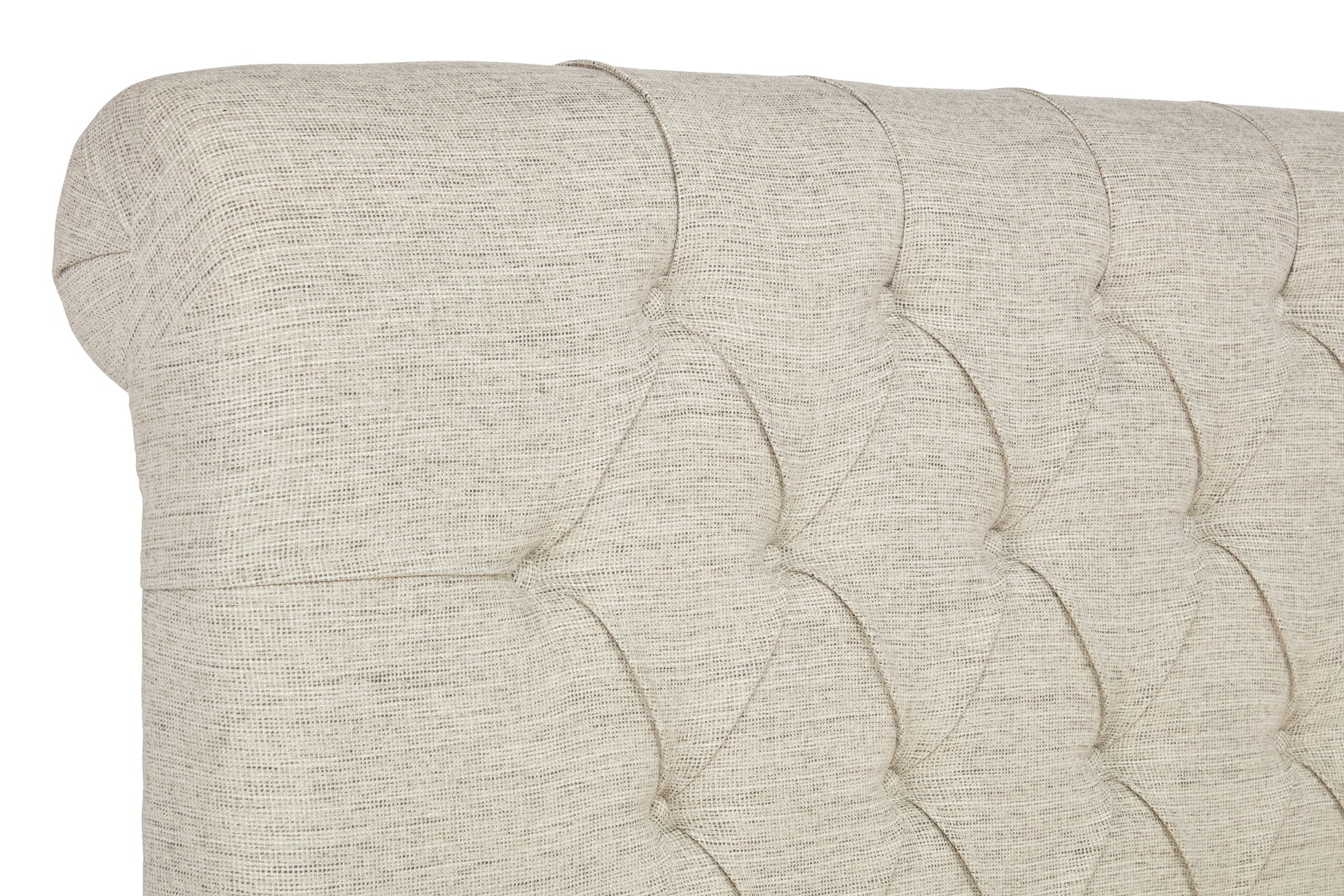 Arthur Fabric Scroll Bed With Low Foot End-4