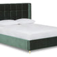 Watson Upholstered Bed With Panelled Winged Headboard
