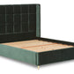 Watson Upholstered Bed With Panelled Winged Headboard