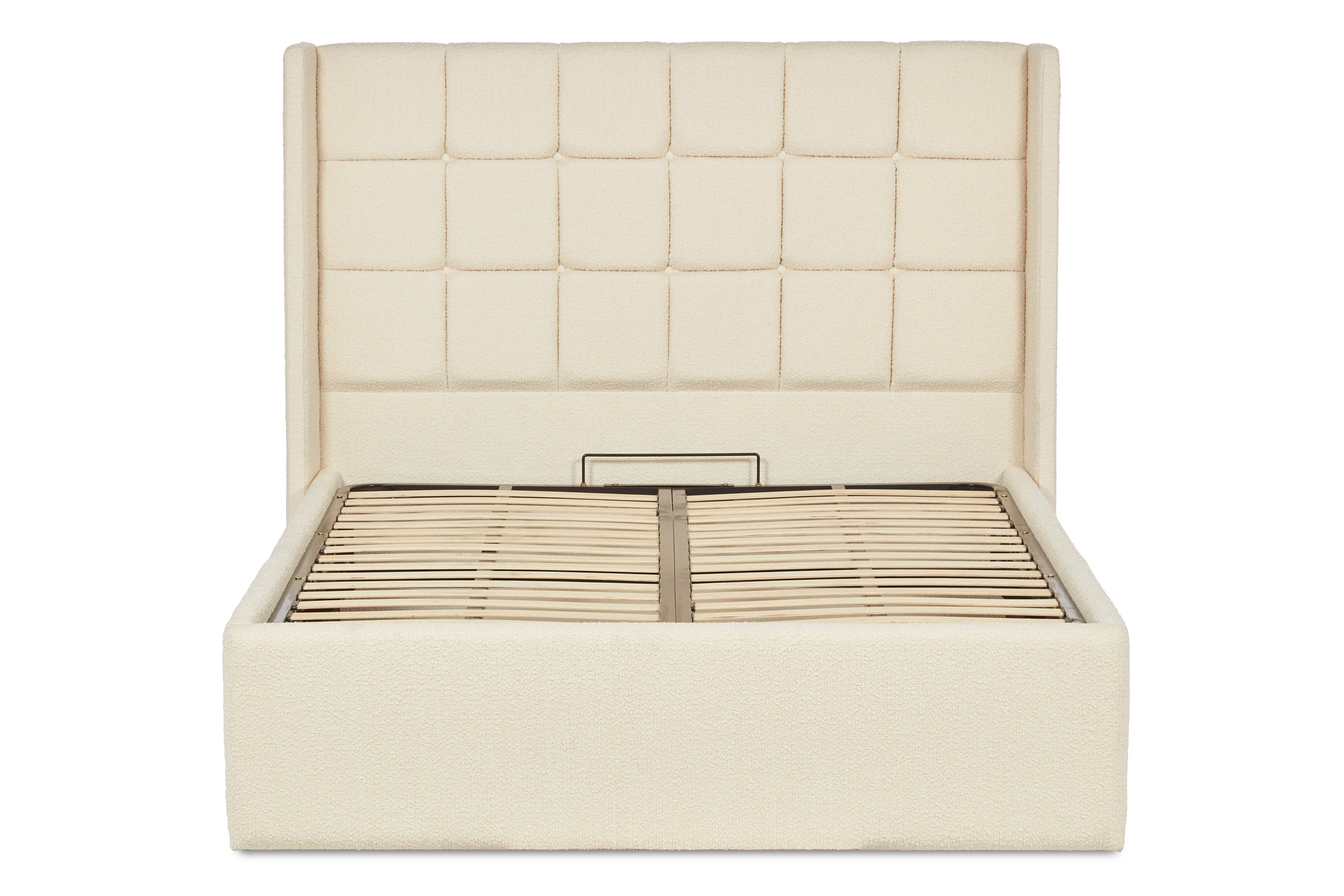 Watson Upholstered Ottoman Bed With Winged Fluted Headboard-zoom-4