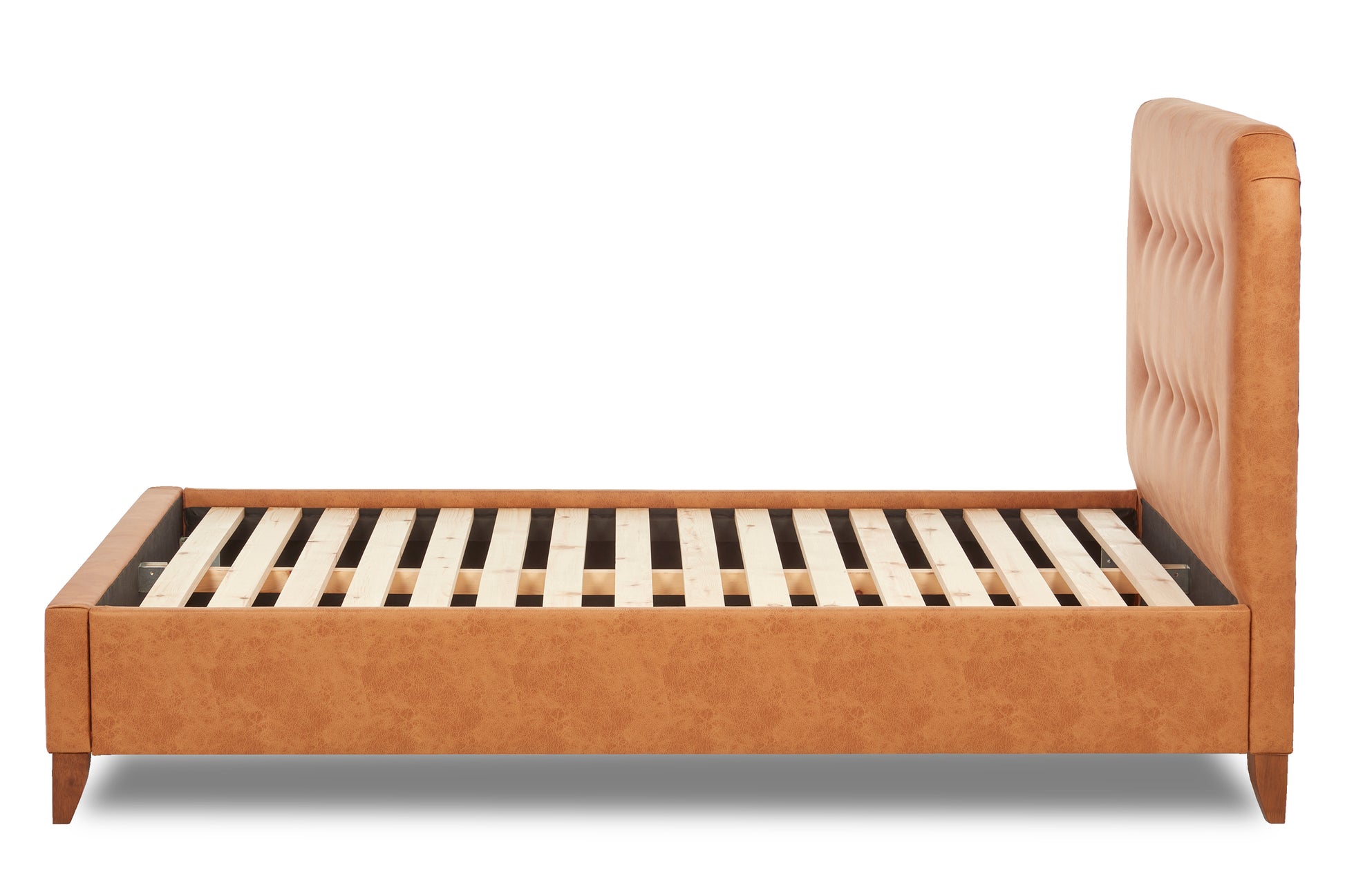 Lisburn Contemporary Button Backed Fabric Bed-4