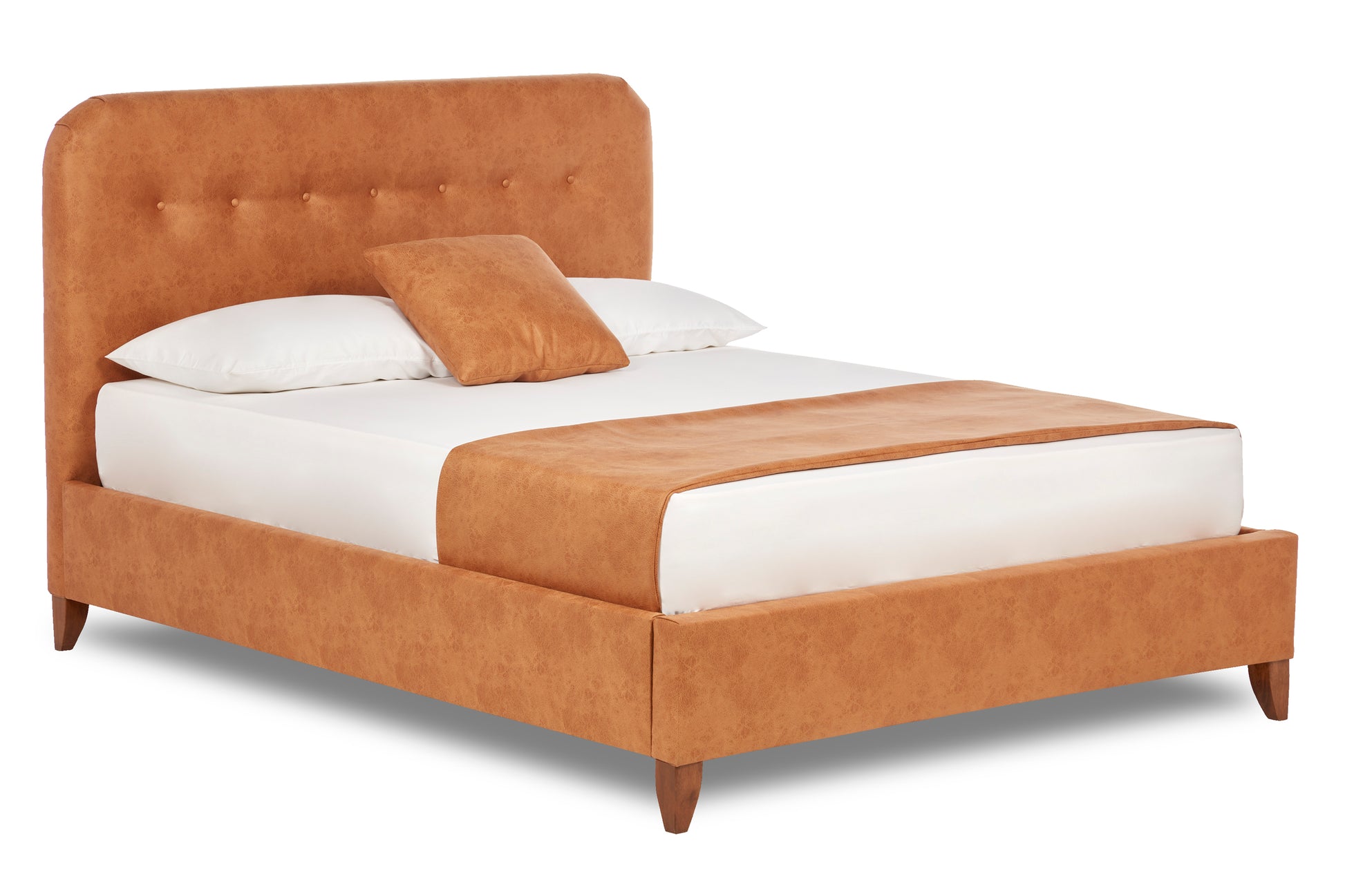 Lisburn Contemporary Button Backed Fabric Bed-8