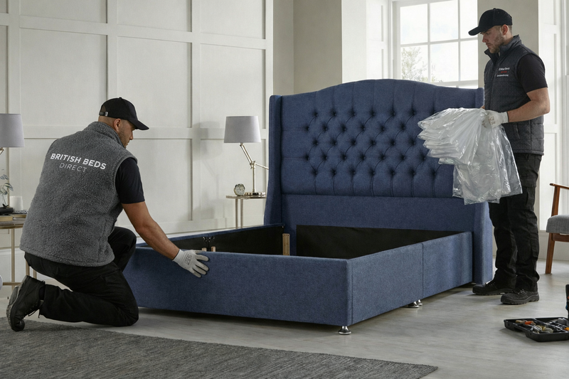 Installation And Removal Of Packaging - Divan/Ottoman Base Bed Build-zoom-