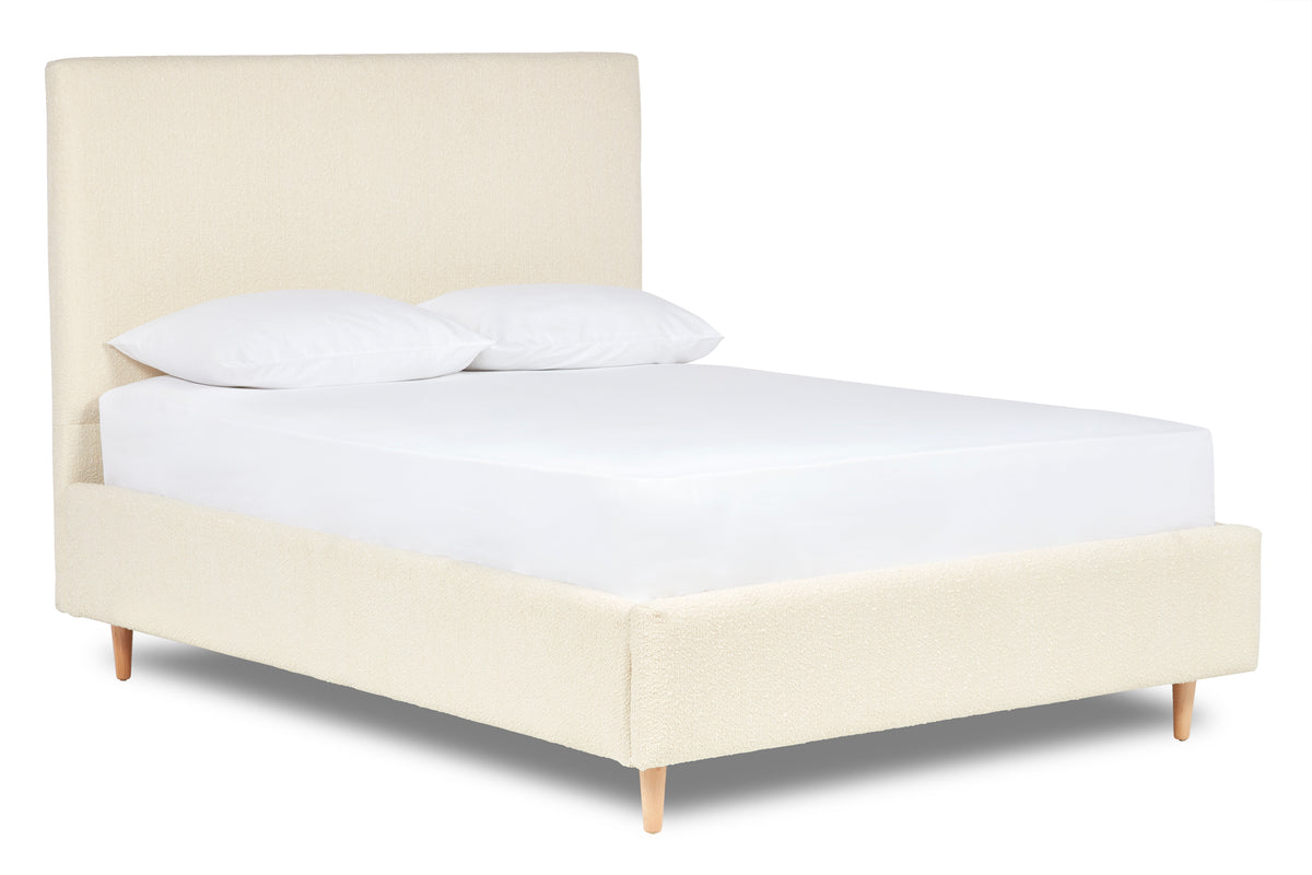 Berry Modern upholstered bed with minimalist design