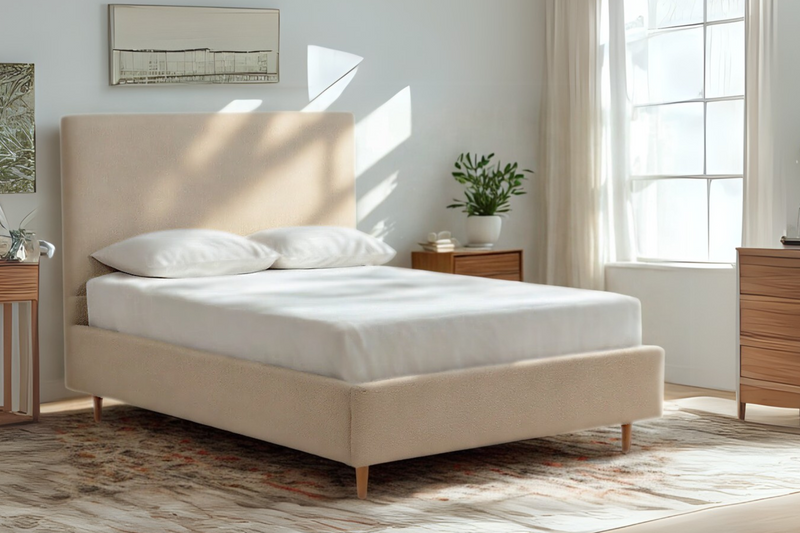 Berry Modern Upholstered Bed With Minimalist Design