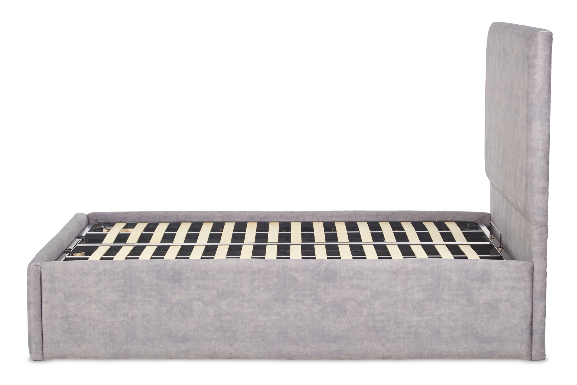 Berry Upholstered Ottoman Bed With Low Foot End-4