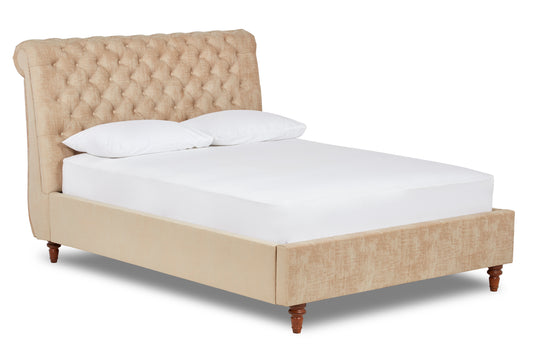 Boudica Upholstered bed with low foot end
