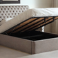 Boudica Upholstered Ottoman Bed With Roll Top Headboard