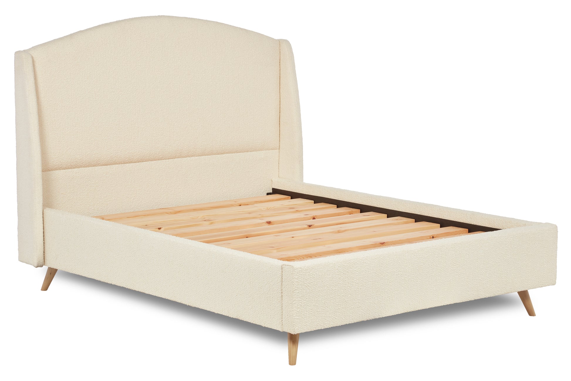 Bronte Modern Upholstered Bed With Curved Headboard-2