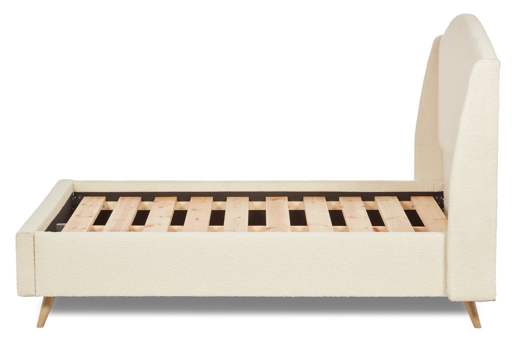 Bronte Modern Upholstered Bed With Curved Headboard-4