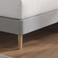 Catherine Upholstered Low Divan Base With Beech Wood Legs , Total Height 30CM