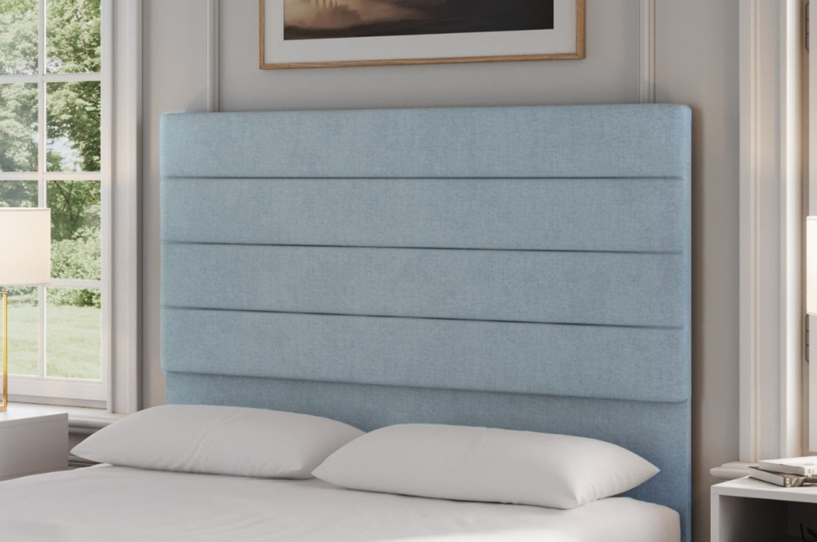 Catherine Upholstered Low Divan Base With Chrome Glides - Total Height 19Cm-zoom-3