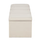 Chaplin Upholstered Ottoman Blanket Box With Fluting