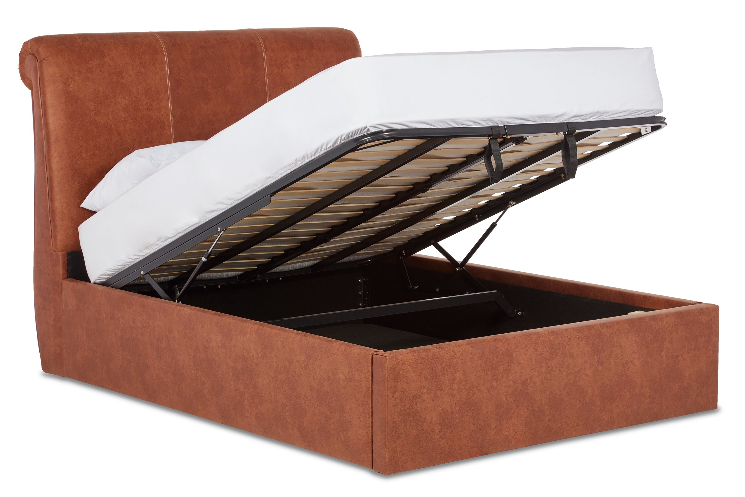 Merlin Upholstered Ottoman Bed With Low Foot End-zoom-5