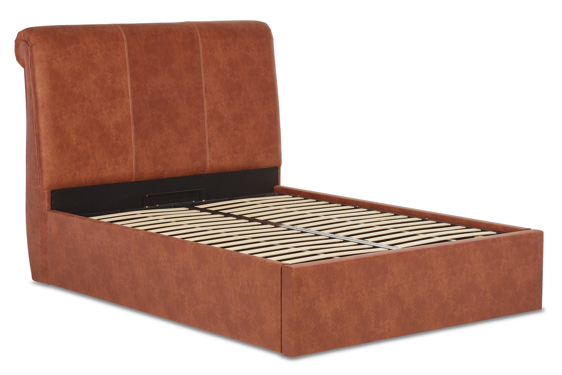 Merlin Upholstered Ottoman Bed With Low Foot End-2