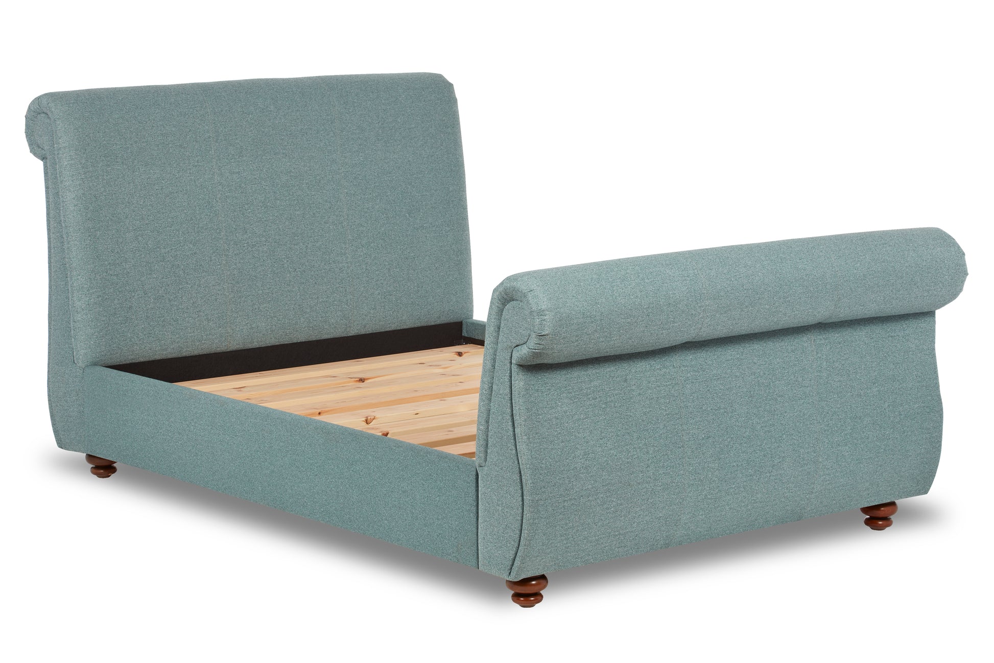 Chaucer Upholstered Scroll Bed With Headboard And Footboard-2