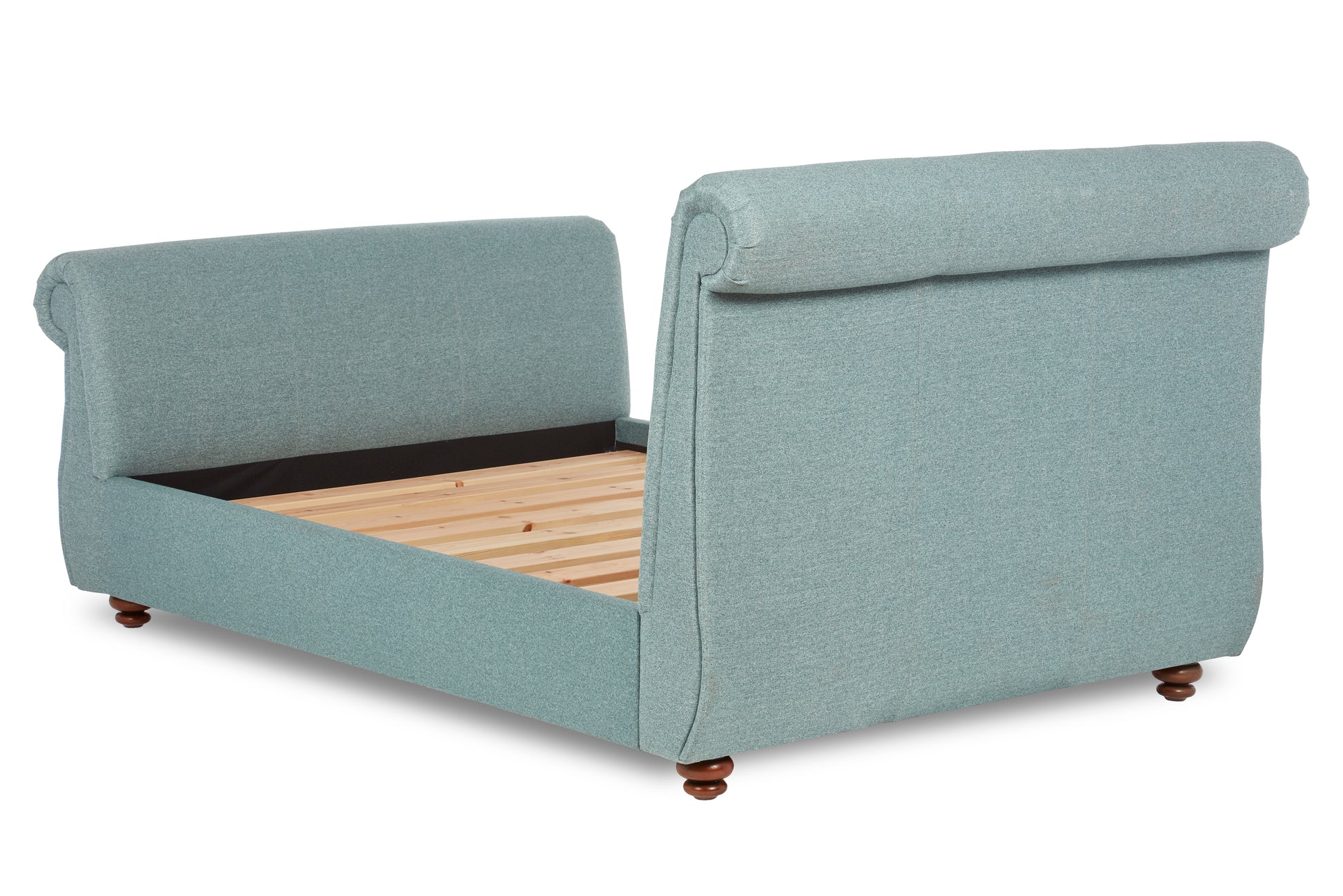 Chaucer Upholstered Scroll Bed With Headboard And Footboard-3