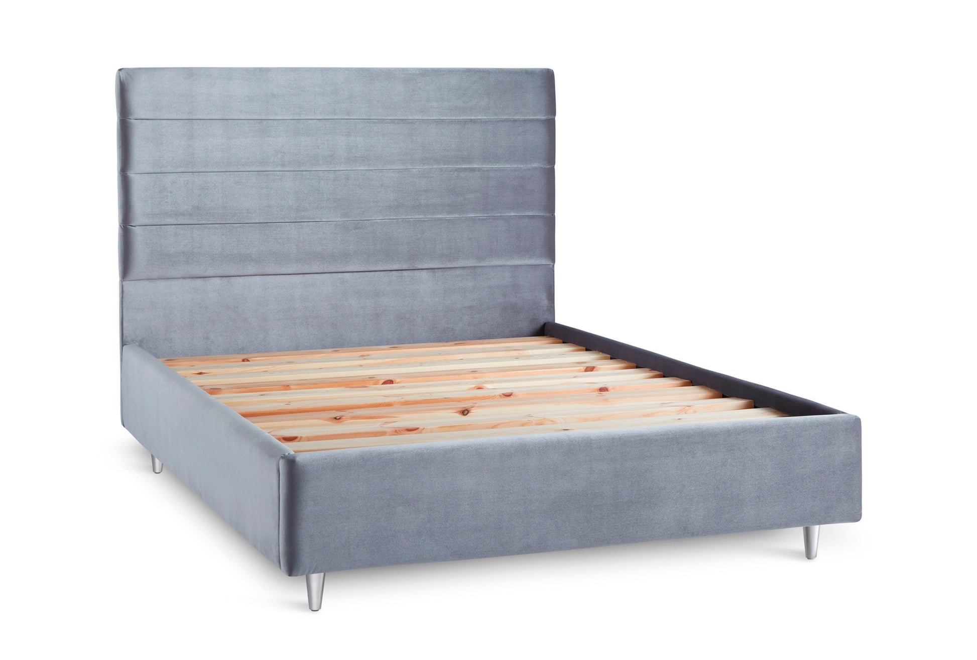 Nightingale Upholstered Bed With Fluted Headboard-2