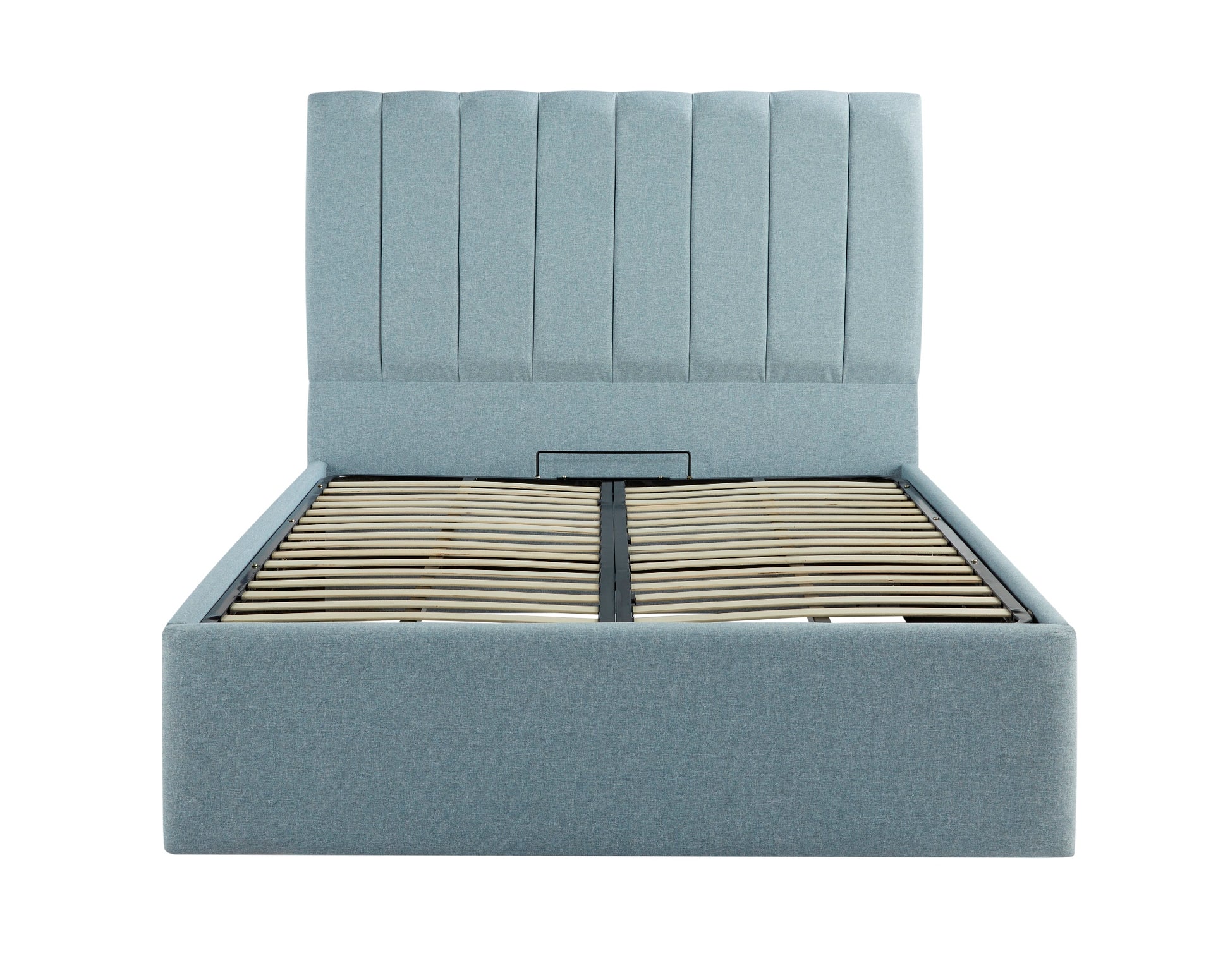 Shelley Upholstered Ottoman Bed With Fluted Headboard-4