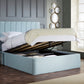 Shelley Upholstered Ottoman Bed With Fluted Headboard