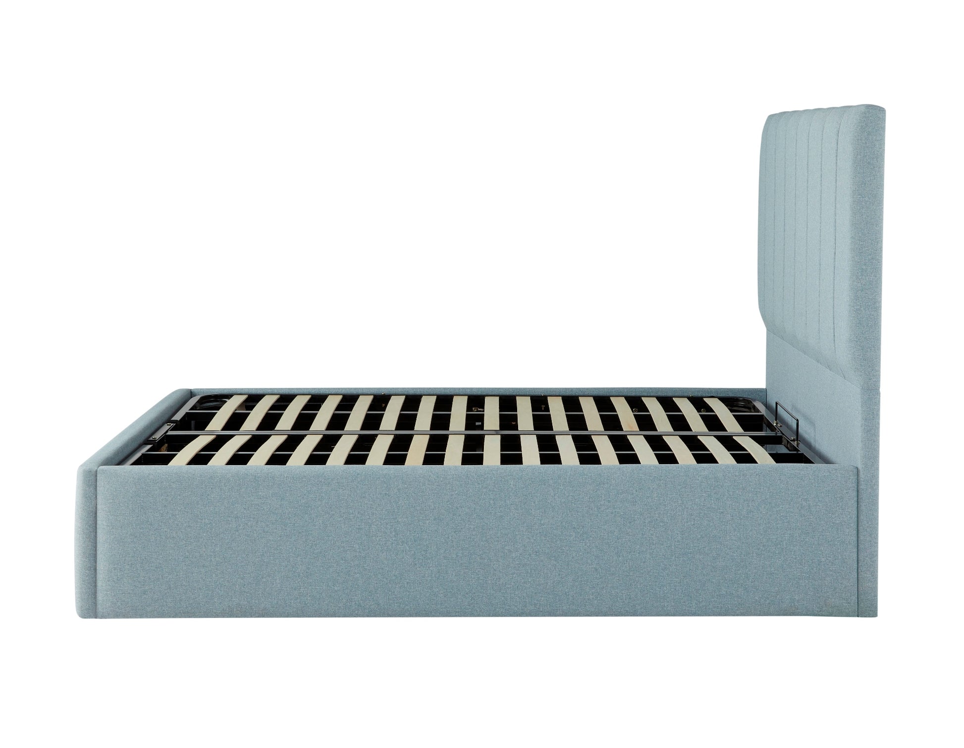 Shelley Upholstered Ottoman Bed With Fluted Headboard-5