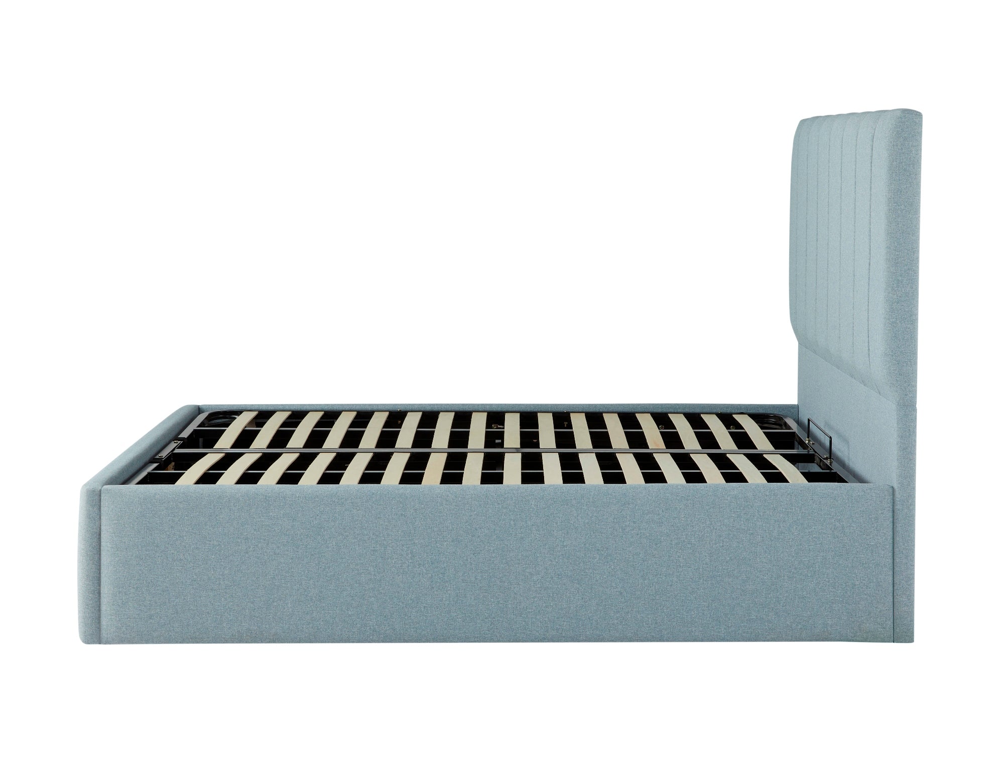 Shelley Upholstered Ottoman Bed With Fluted Headboard-zoom-5