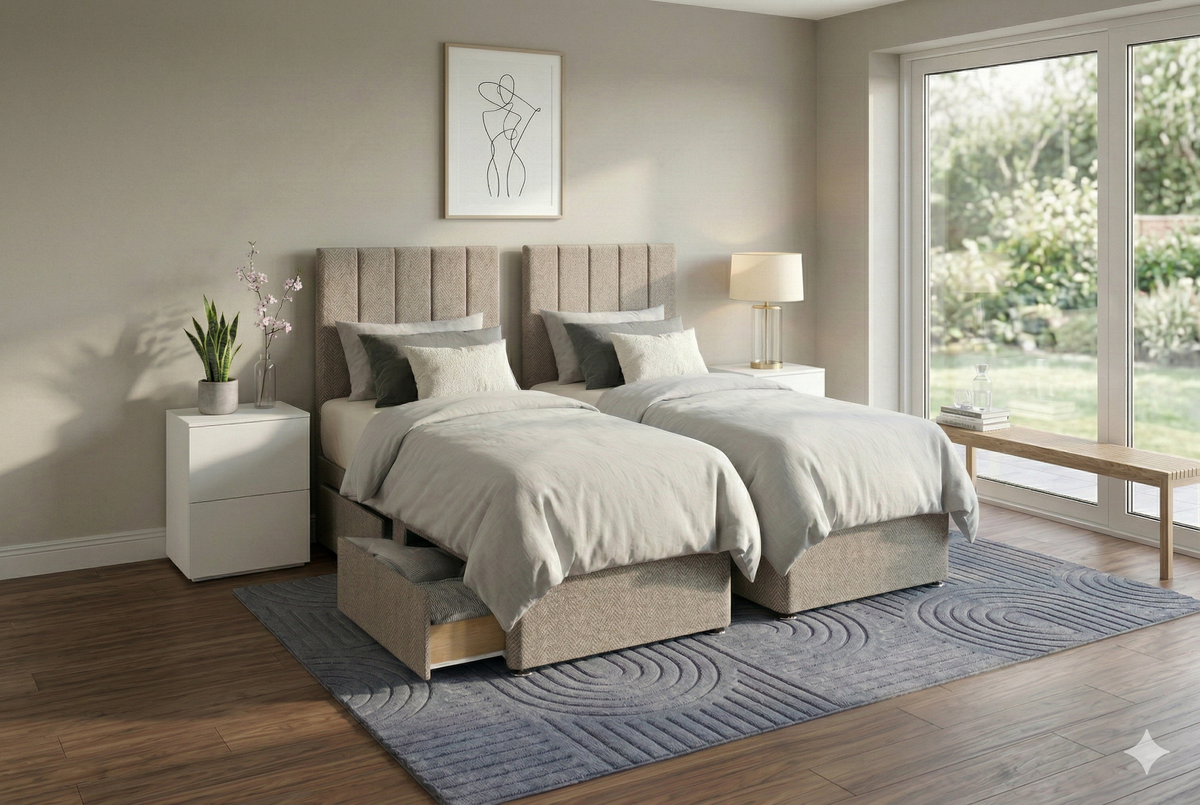 Mary Upholstered Zip and Link Divan Base-3