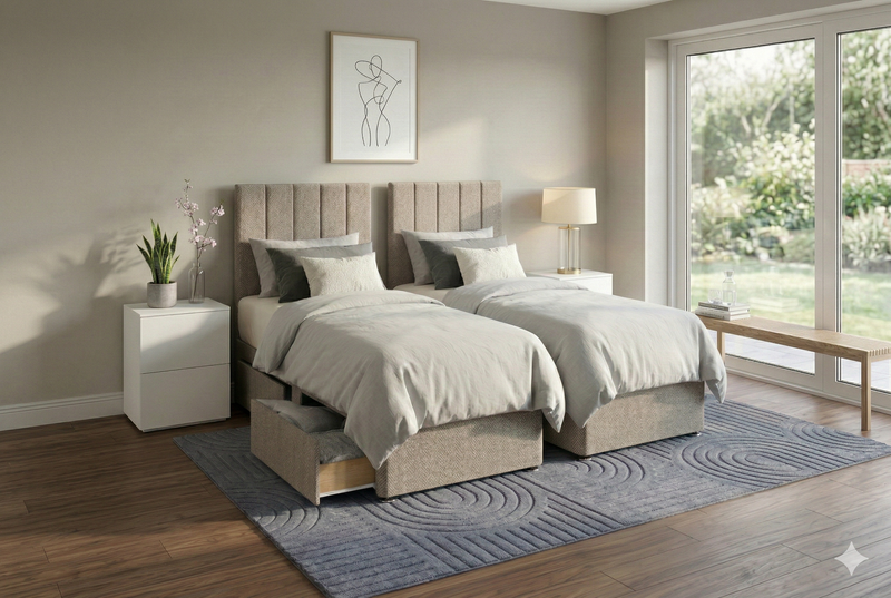 Mary Upholstered Zip and Link Divan Base-zoom-