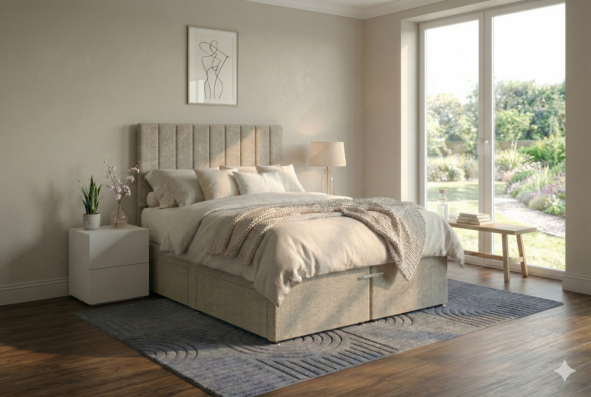 Mary Upholstered Zip and Link Divan Base