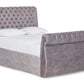 Guinevere Upholstered Ottoman Bed With Sleigh Headboard And Footboard