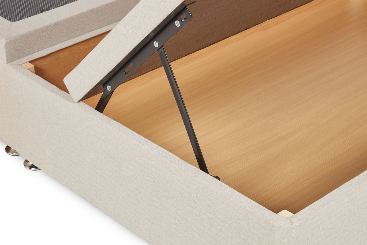Eleanor Storage Ottoman Bed Base – Half-End Lift-5