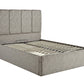 Chaplin Upholstered End-Lift Ottoman Bed With Fluted Headboard