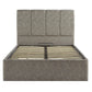 Chaplin Upholstered End-Lift Ottoman Bed With Fluted Headboard