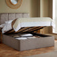 Chaplin Upholstered End-Lift Ottoman Bed With Fluted Headboard