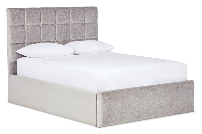 Hepworth Upholstered Ottoman Bed With Contemporary Headboard