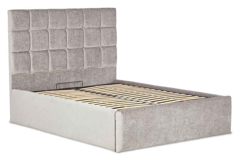 Hepworth Upholstered Ottoman Bed With Contemporary Headboard