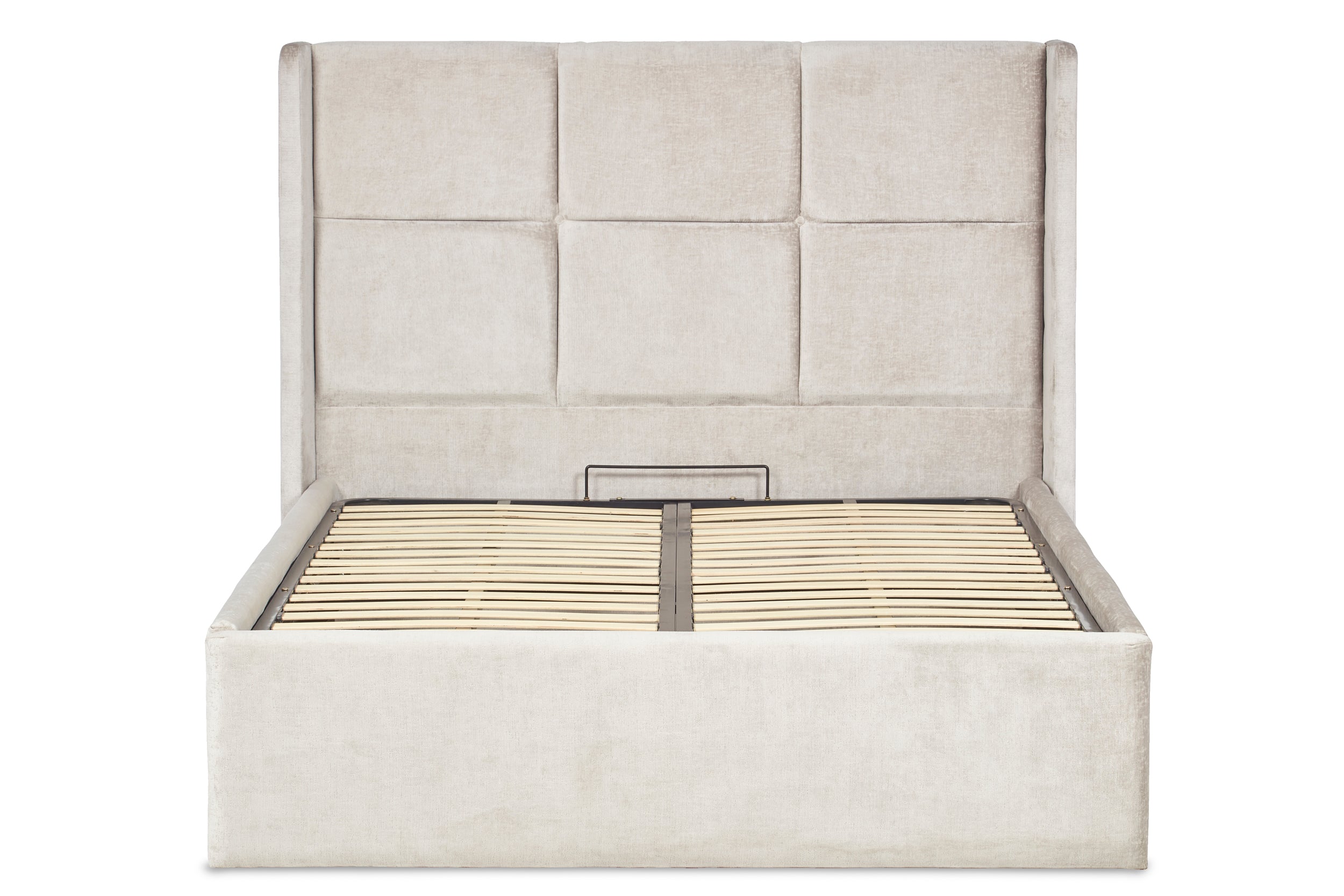 Hockney Upholstered Ottoman Bed With Winged Headboard-zoom-2