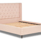 Jones Upholstered Bed With Chesterfield-Style Winged Headboard