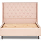 Jones Upholstered Bed With Chesterfield-Style Winged Headboard