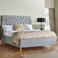 Lennon Upholstered Bed With Chesterfield Headboard