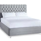 Lennon Upholstered Bed With Chesterfield Headboard